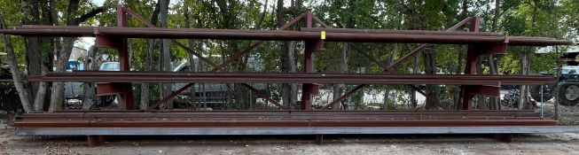 Material Rack, Canilever, 3 Level, 29'W x 8'D x 10'H, 4' Arm Length, (Rack Only)
