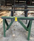 (4) Angle Iron Saw Horse, 4' W x 2'8" H