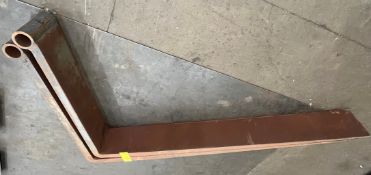 (2) Forklift Forks, 1' W x 4' Drop x 8' L