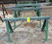 (4) Angle Iron Saw Horse, 58" W x 32" H