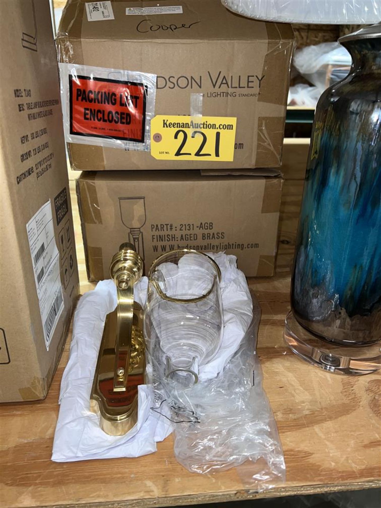 BID PRICE X 2 - (2) HUDSON VALLEY LIGHTING AGED BRASS SCONCES