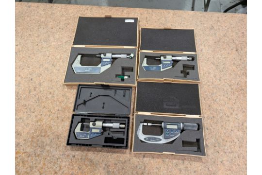 4 Mitutoyo Micrometers - Image 1 of 6