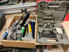 Porter Cable Nail Gun, Steel Moving Wheels,
