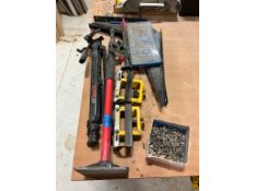 Tamper, Brackets, Tap & Die Set, Level, Screws