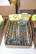 Lot - Drills in (1) Box (Located at Pattern Shop)
