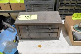 3-Drawer Drill Index Cabinet with Drills (Located at Pattern Shop)