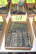 Lot - Drills in (1) Box (Located at Pattern Shop)