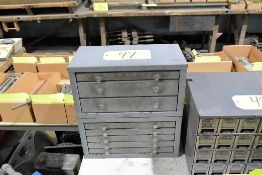 Huot 2-Piece 8-Drawer Drill Index Cabinet with Drills (Located at Pattern Shop)