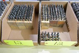 Lot - 3/32" Steel Letter and Number Stamp Sets in (2) Boxes (Located at Pattern Shop)