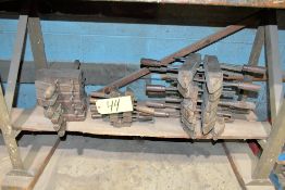 Lot - Wood Clamps Under (1) Bench (Located at Pattern Shop)