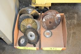 Lot - Wire Wheels, Saw Blades, Abrasive Cut-Off Discs, Abrasive Pads, Polishing Stones and