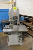 Roll-In Model EF1459 Vertical Bandsaw; 8-3/4" Throat, 3/4" Blade Width, 9" Blade Travel, Gravity
