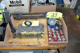 Lot - Magnets in (1) Box with Mag-Mate 1,000-lb. Capacity Lifting Magnet