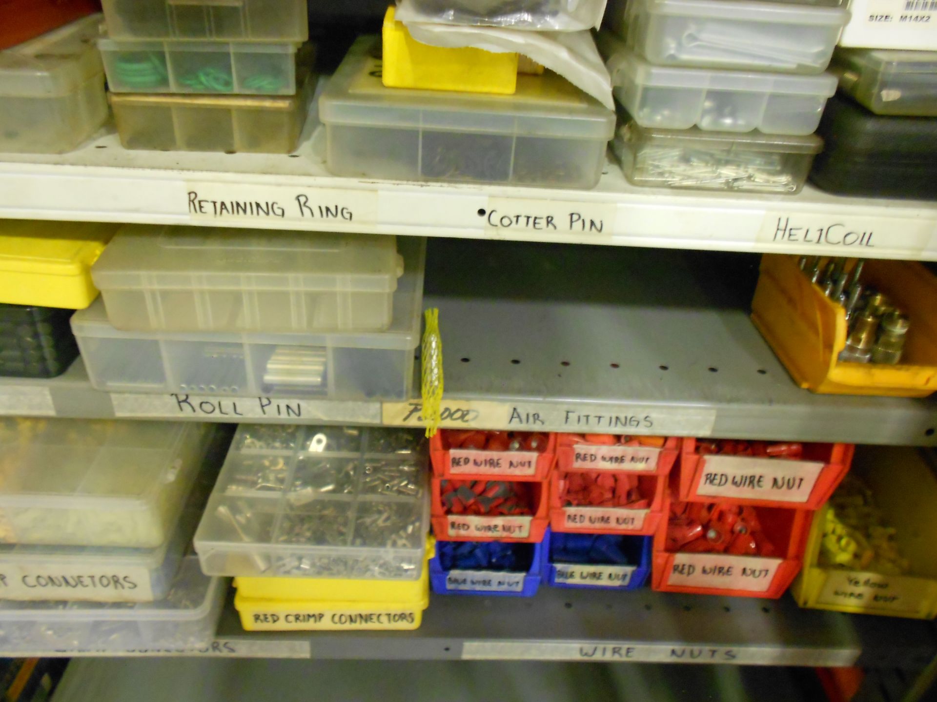 Shop Part Set 3 Full Shelf Sections with Misc Shop Supplies and Tools, and all contents