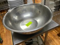 Lot of 2 22" mixing bowls