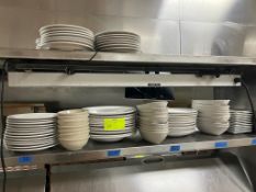 Misc. plates & bowls - printer, POS system, shelving not included