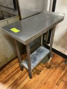Small stainless table 30"x15"x35"