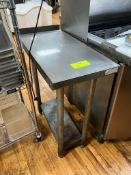 Small stainless table 30"x15"x35"