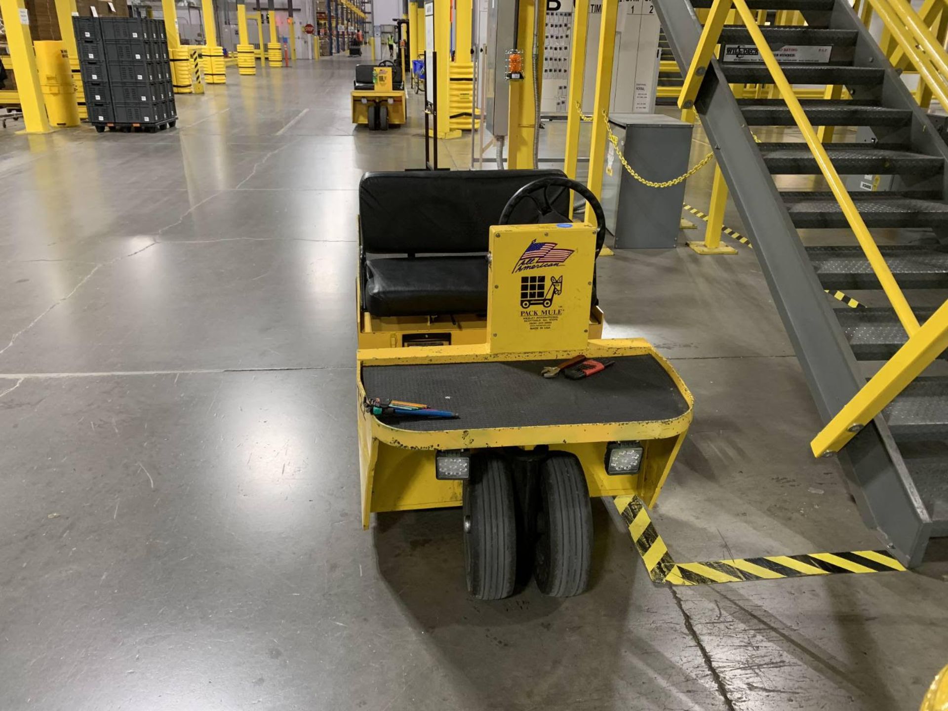 Pack Mule Ladder Rack 2022 Warehouse Electric Cart, Pack Mule, Model:BCT-6200-6NXG, SN: 63336 ...