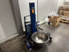 Savage Brothers Candy Bowl Lift Battery operated, approximately 48 in. lift, manual tilt control, 6