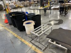 Sanitation Supplies Trash Cans, Brooms, Brushes, Safety Cones