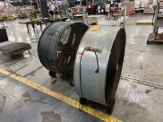 Max Ait (2) 45 In. Floor Fans 48-inch industrial drum fan, 2-speed