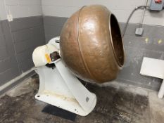 T. Mills and Bros Copper Fluted Coating Pan 36 In. with a Carbon Steel Base 9