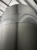 26,000 Gallon (838 BBL) Westec S/S Vertical Jacketed Storage Tank. Truncated Top and Flat Sloping