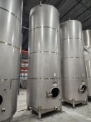 125bbl (3,875 Gallon) Santa Rosa Stainless Steel Stainless Steel Beverage Tank Top Mounted Overflow,