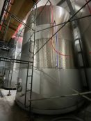 26,000 Gallon (838 BBL) Westec S/S Vertical Jacketed Storage Tank. Truncated Top and Flat Sloping