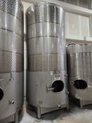 90bbl (2,790 Gallon) Santa Rosa Stainless Steel Stainless Steel Beverage Tank Jacketed, Top