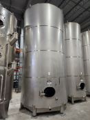 240bbl (7,400 Gallon) Santa Rosa Stainless Steel Stainless Steel Beverage Tank Top Mounted Overflow,
