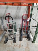 Qty. (6) Hand Trucks, 2ea. Red Carts Have Bad Wheels Rigging and Removal: No Charge