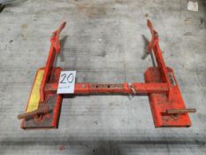 1,000 Lbs. Maximum Capacity Uline Forklift Drum Grab Attachment Poly Jaws