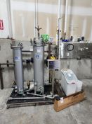 Glasco UV Filtration Skid GUV-SHIELD-50 Consisting of; 2ea. Shelco MS40 Cartridge Filters, UV Lamp