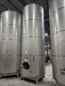 125bbl (3,875 Gallon) Santa Rosa Stainless Steel Stainless Steel Beverage Tank Top Mounted Overflow,