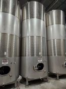 125bbl (3,875 Gallon) Santa Rosa Stainless Steel Stainless Steel Beverage Tank Jacketed, Top Mounted