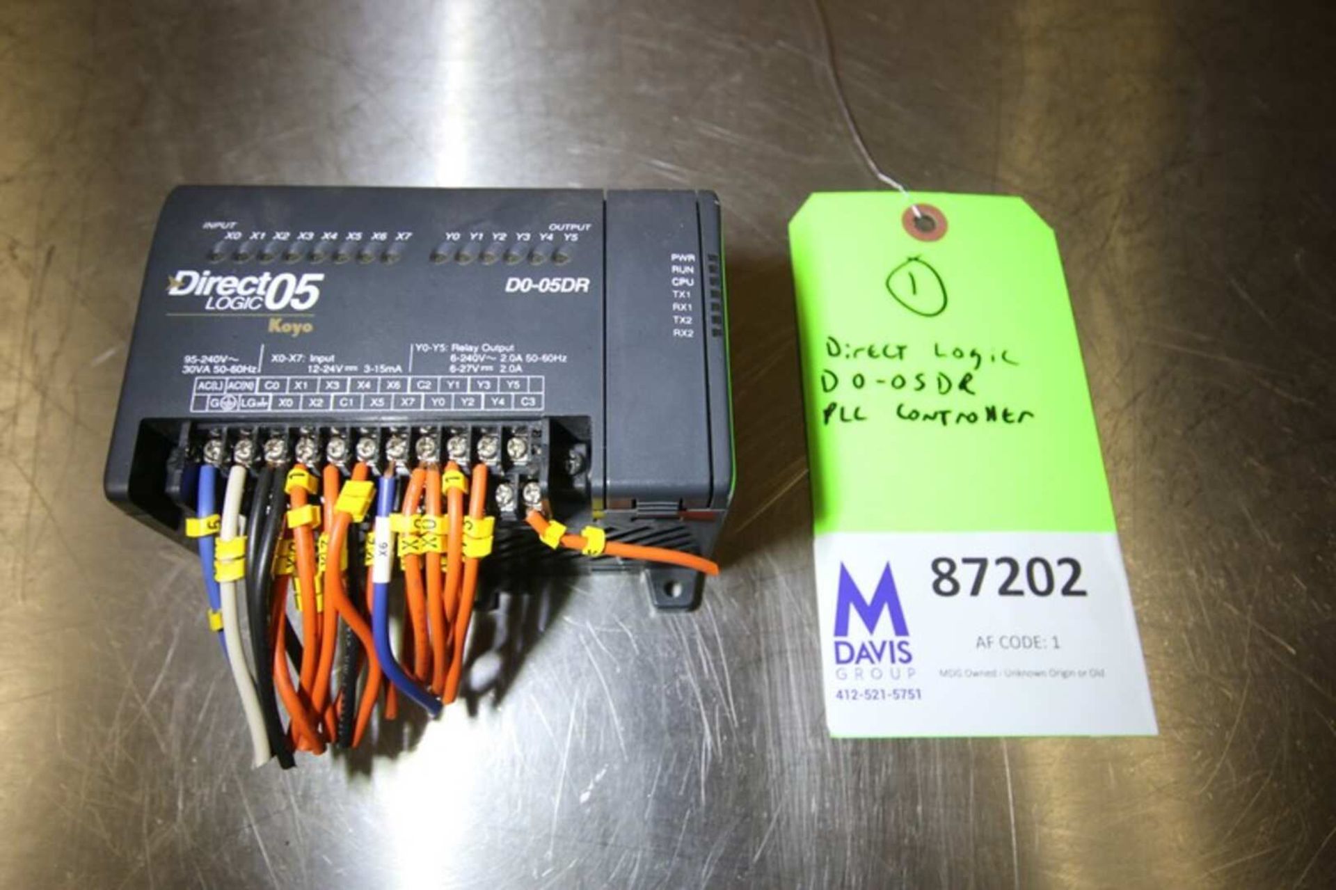 Direct Logix Direct Logix D0-05DR PLC Controller (INV#87202) (Located @ the MDG ...