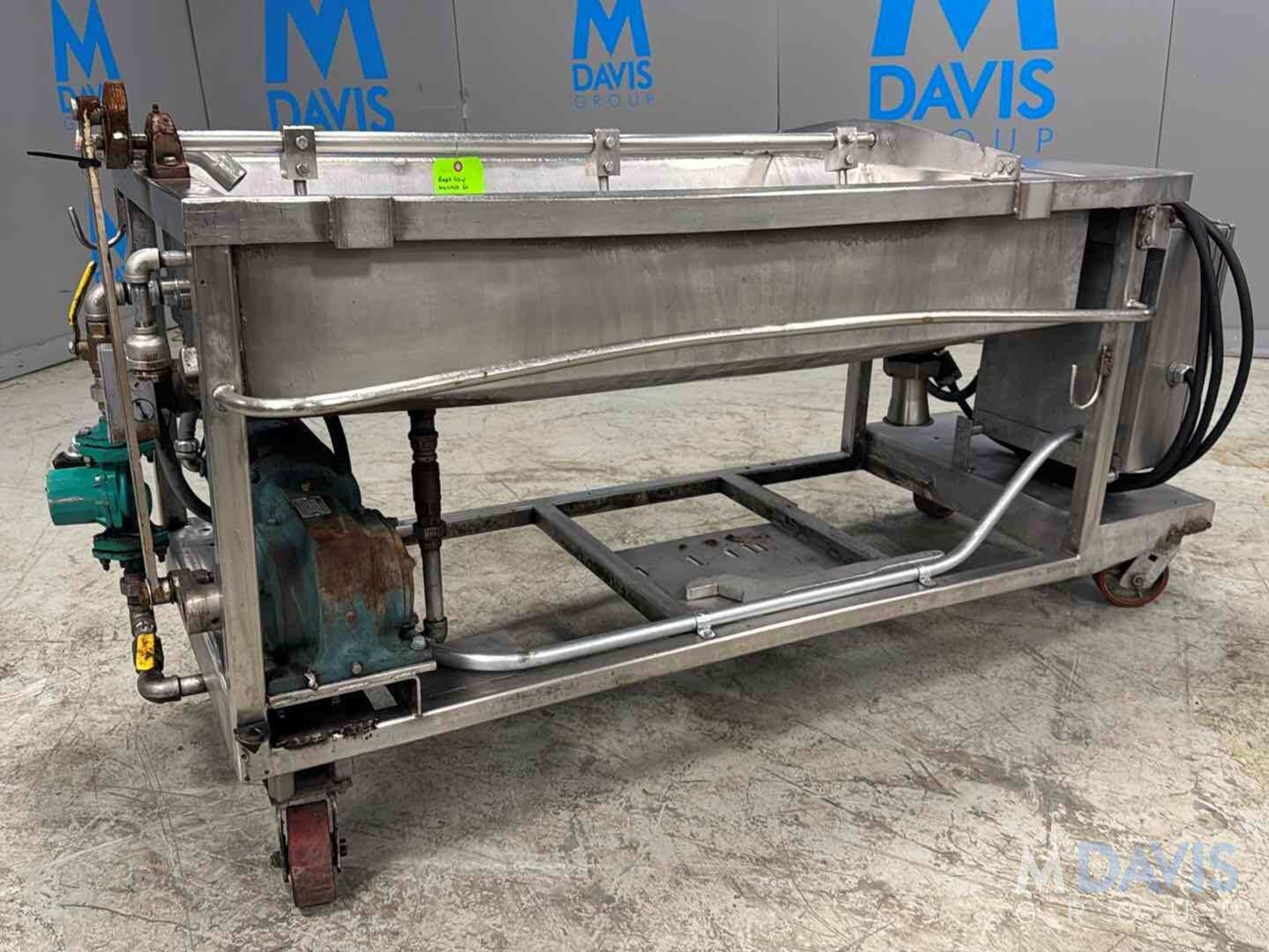 BAKERY ICING / GLAZING TABLE, 50 L X 21 W X 7 D, JACKETED, WITH SCRAPE ...