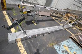 165 L S/S Product Conveyor with 10 W Rex Type Plastic Chain, 24 H, with Drive Motor & Dart VFD (