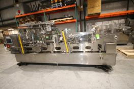 2008 PAC Tec 4 - Wide S/S Cup Filler, SN 2201, with 4 1/4" W Change Parts, Cup Inserter, Tamper