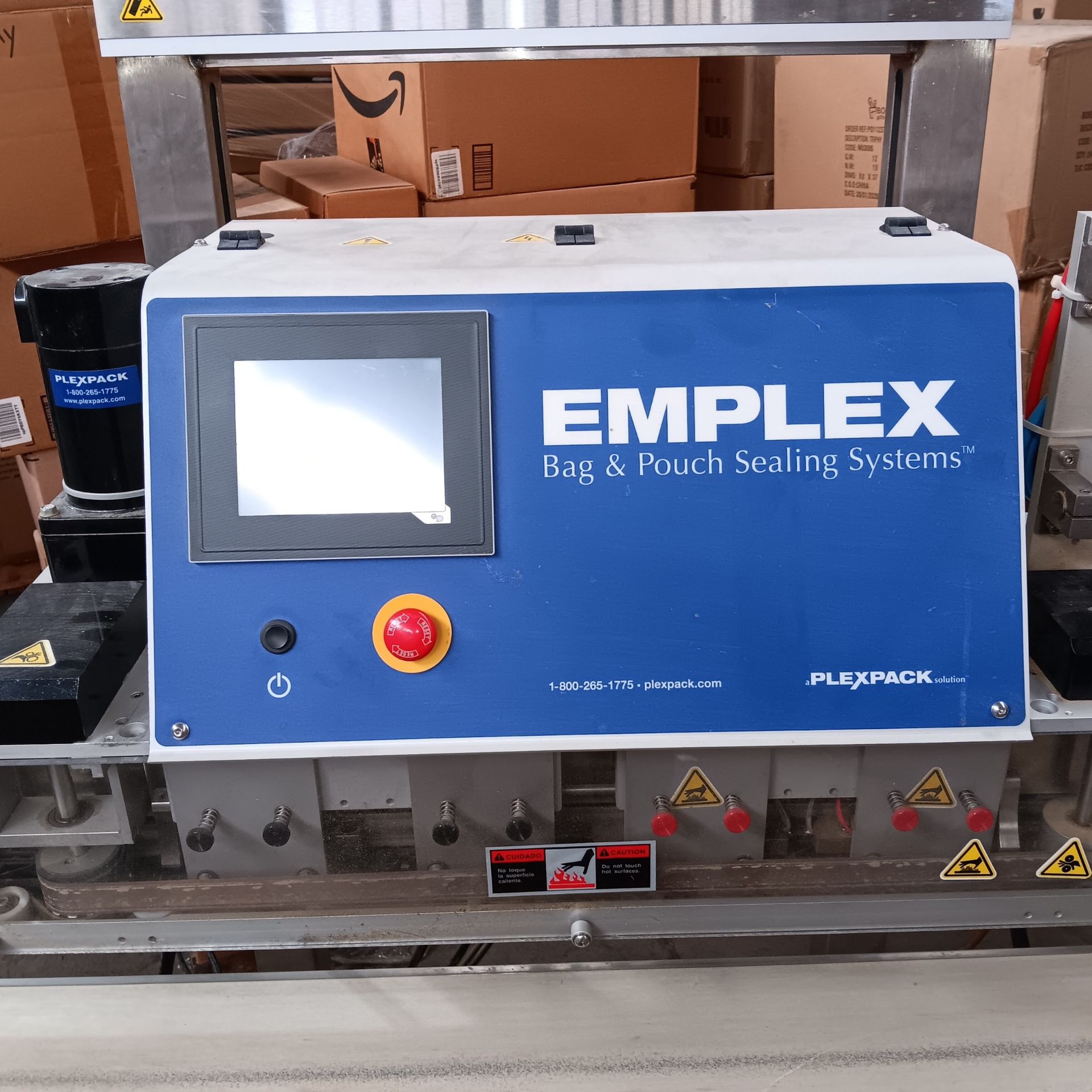 Emtech Emplex Example Emplex Continuous Motion Band Sealer, Model MPS7503, S/N I1M8E-A with ...