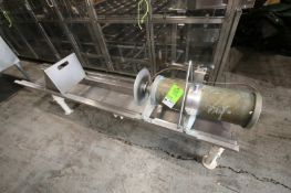 Horizontal Pneumatic S/S Cheese Press, with 12" Plate, (Aprox. Overall Dims. 101" L x 20" W x 30" H)