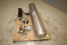 Pallet of Assorted Wright 57" L x 12" W S/S Receiver/Expansion Tank, with Assorted Plumbing