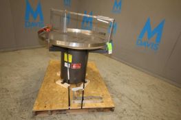 Kaps - All 47 W x 34 H Round Conveyor Accumulation Table, Model FS-U 48, SN 2015, with S/S Top, with