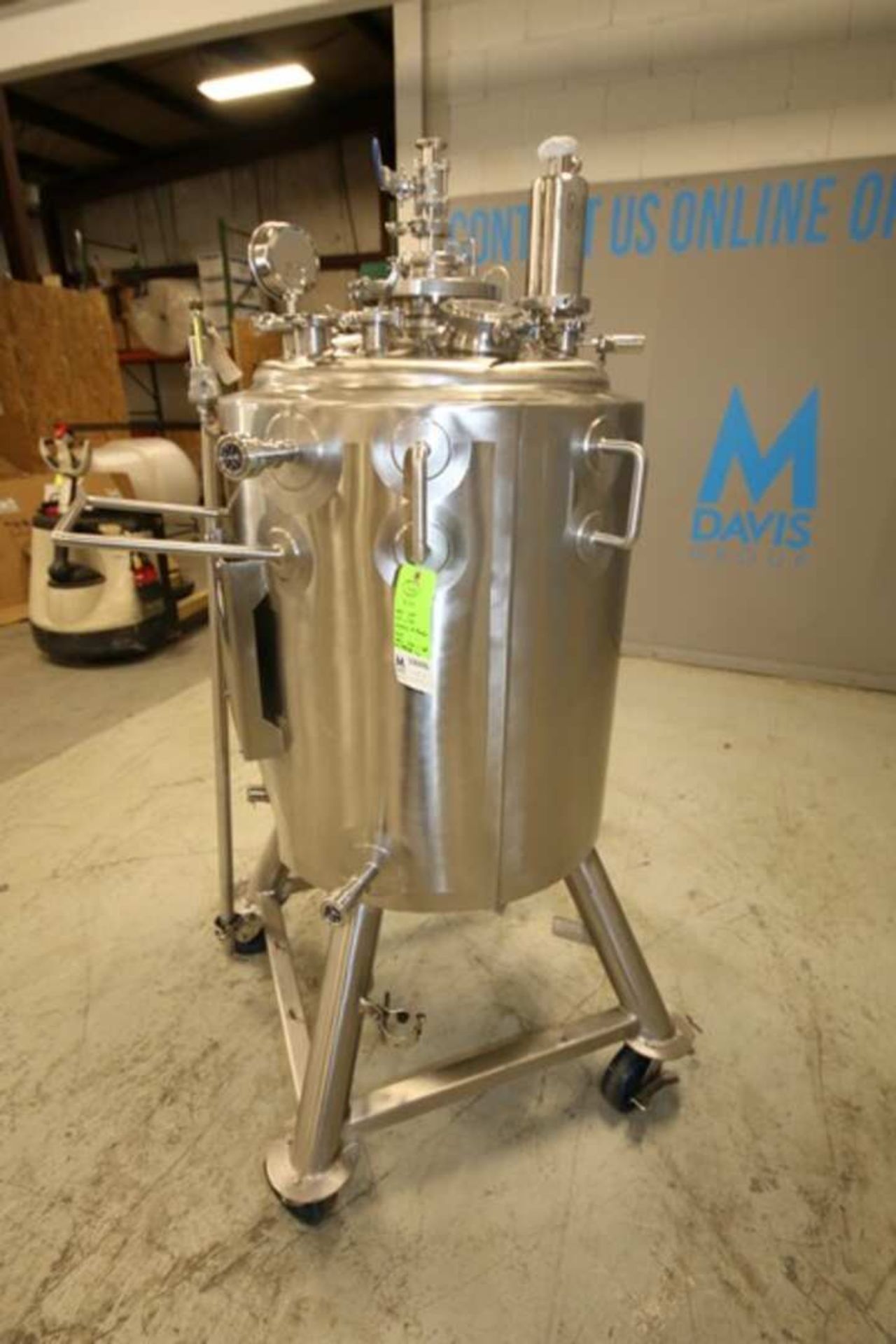 2005 Lee 250 Liter Dome Top Dome Bottom Jacketed Portable S/S Reactor Tank, Model 250 L DP, SN 39858 - Image 2 of 14
