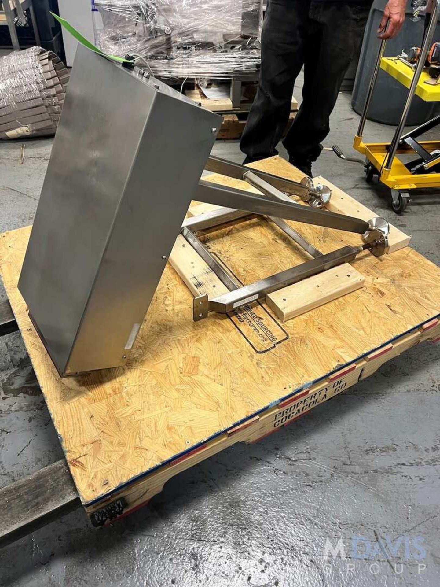 BOSTON CONVEYOR AND AUTOMATION CONVEYOR WITH PRODUCT PUSHER (REJECT STATION?), WESTINGHOUSE TECO ALL - Image 12 of 19