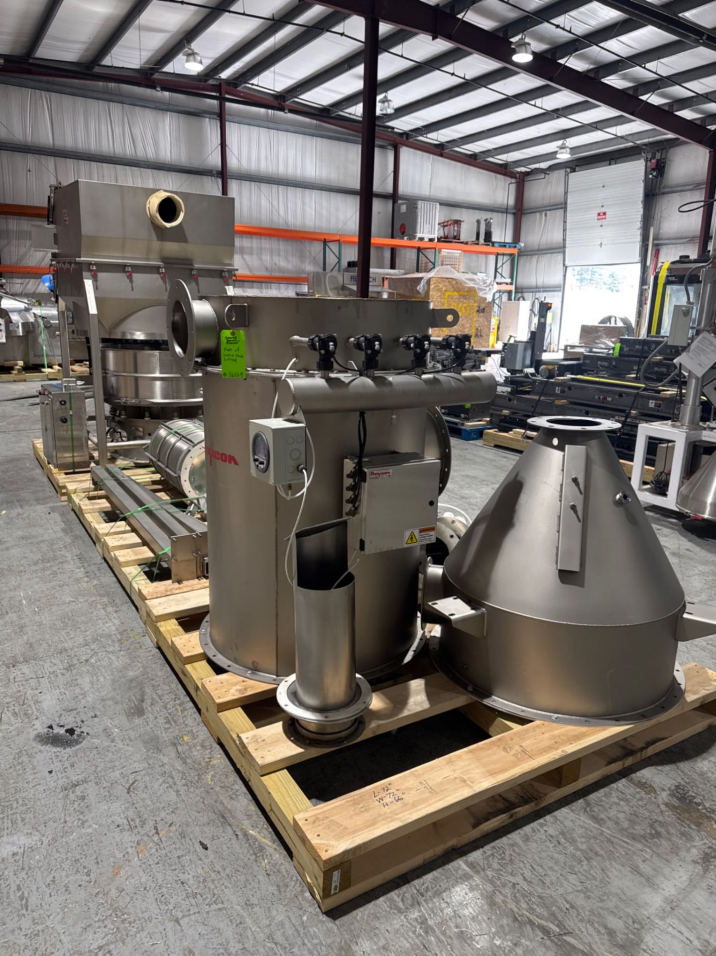 Sweco 46 S/S Deck Sifter with Flexicon Bag Dump Station with Dust Collection System - Image 4 of 29