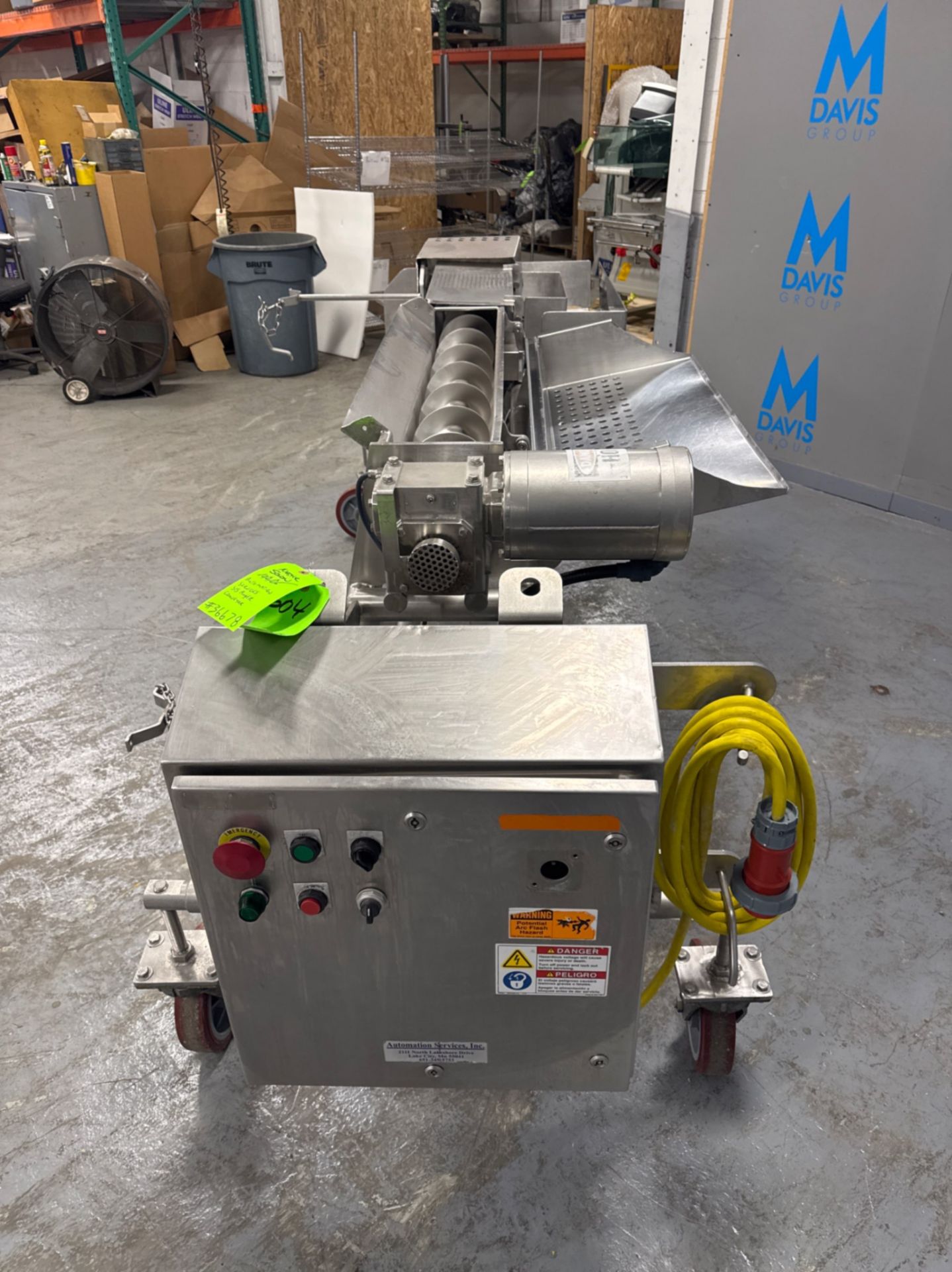 Automation Services S/S Auger Conveyor - Image 5 of 7