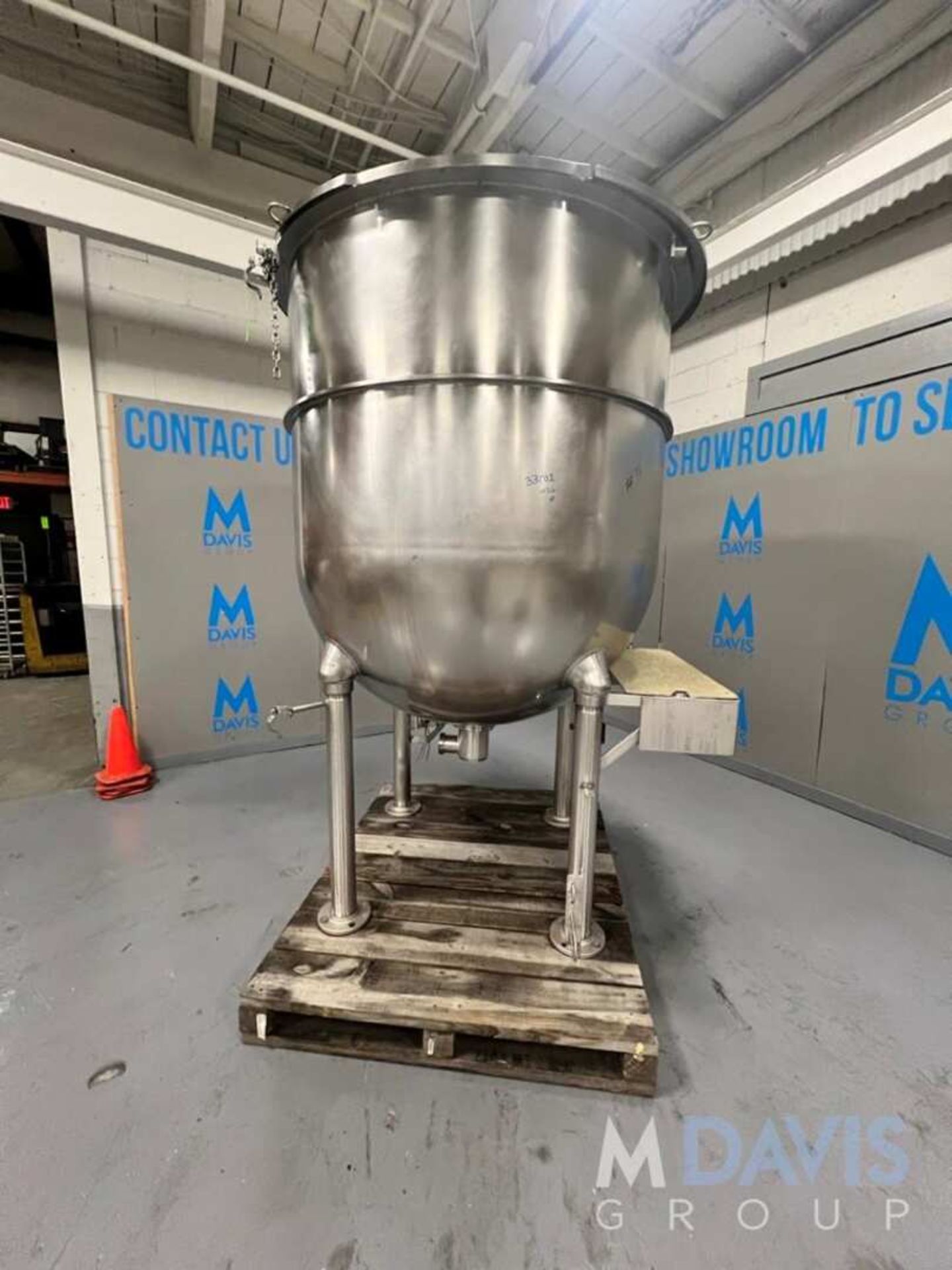 GROEN 300 GALLON 316L S/S KETTLE, MODEL N-300 SP, S/N 125382, (INVENTORY # ) (LOCATED @ MDG SHOWROO - Image 3 of 10